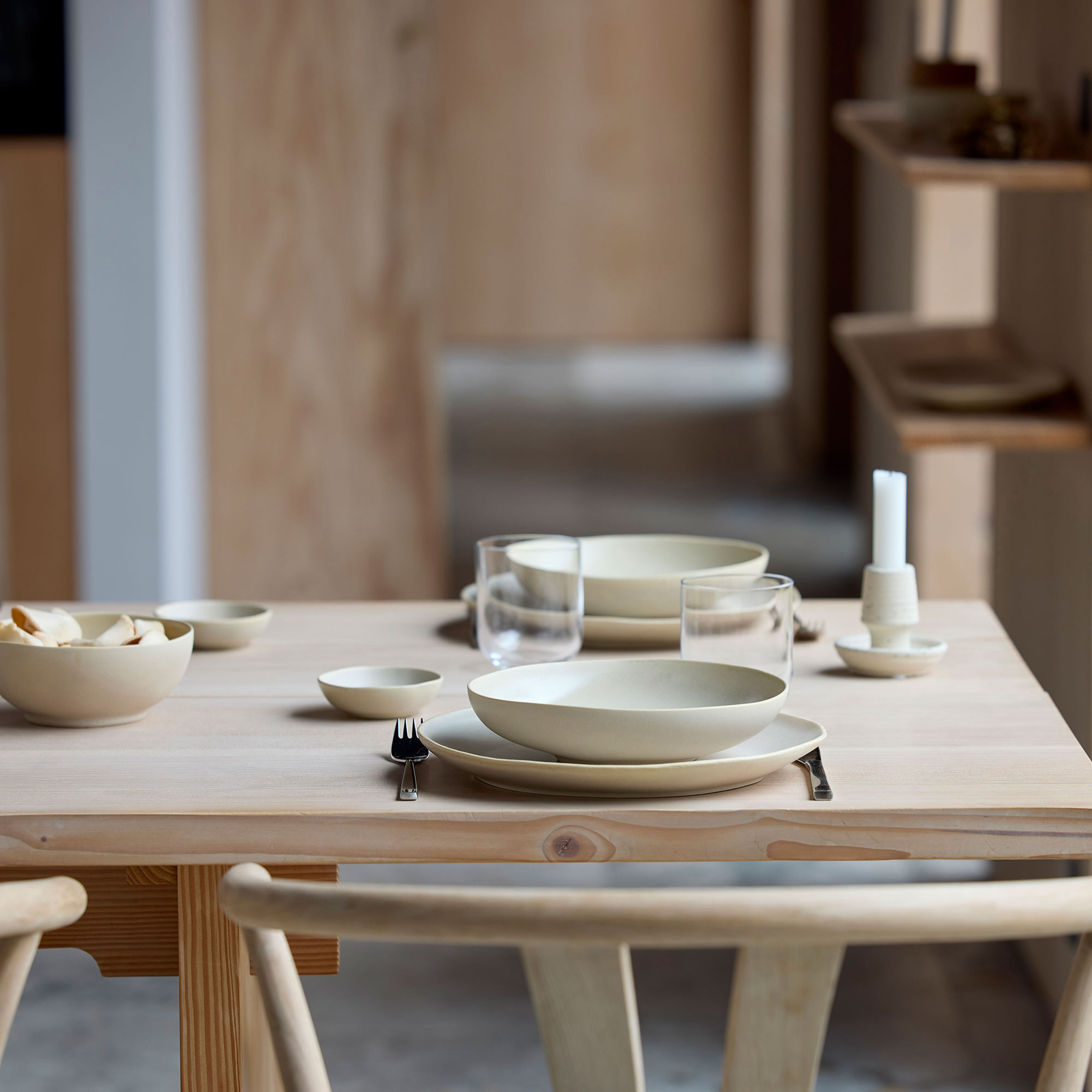 Villa Collection Shoku tallerken 27 cm, soft beige