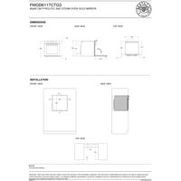FMOD6117CTG3 Modern dampovn med pyrolyse 80 liter, gull