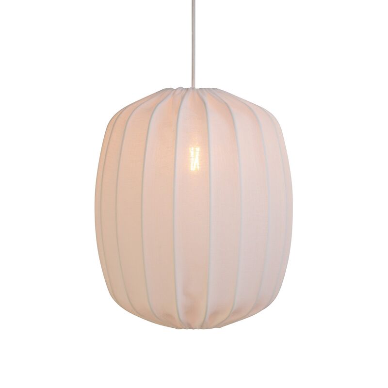 Prisma loftslampe i hør 35 cm, hvid