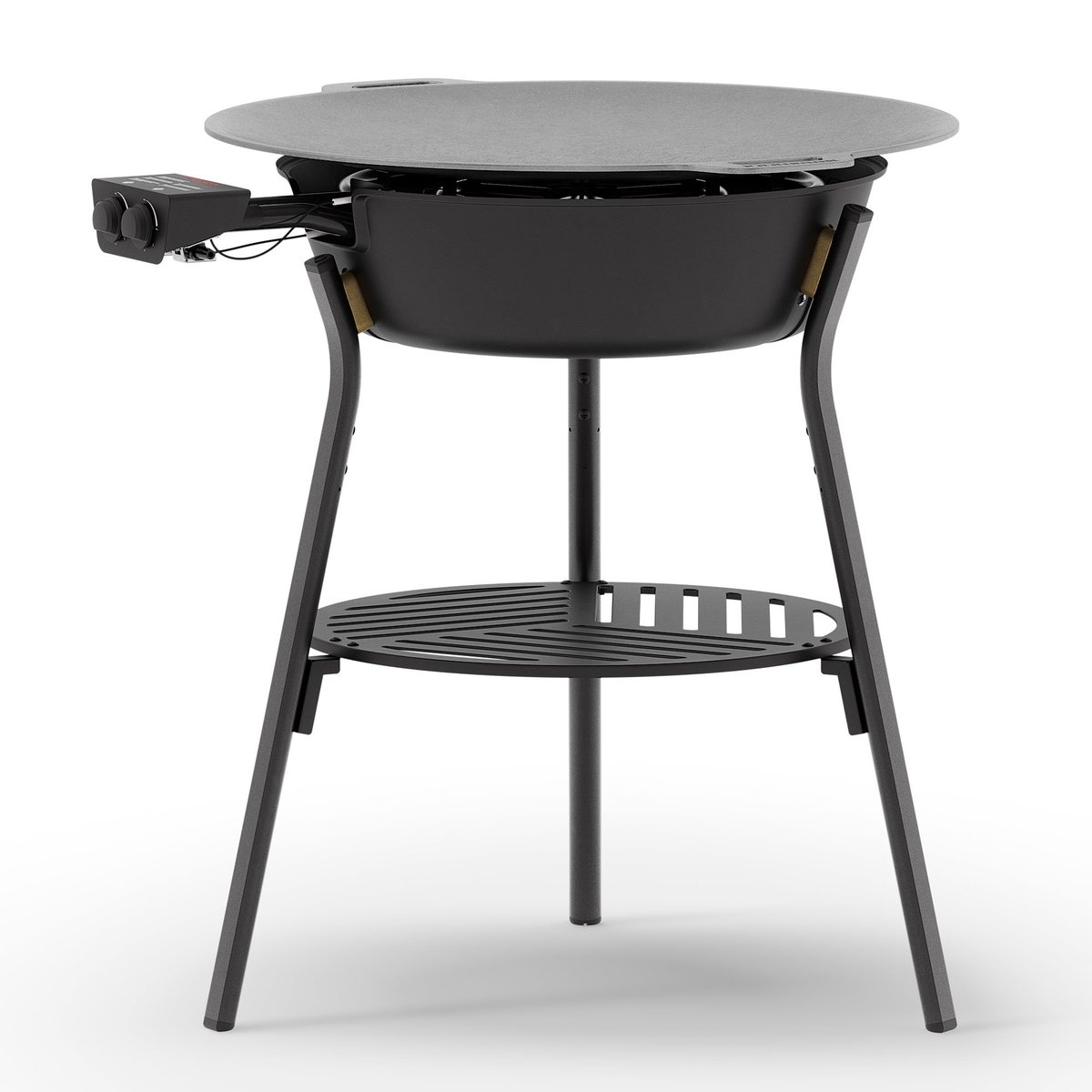 Paistotasosetti kaasupolttimella LL 78 cm, musta
