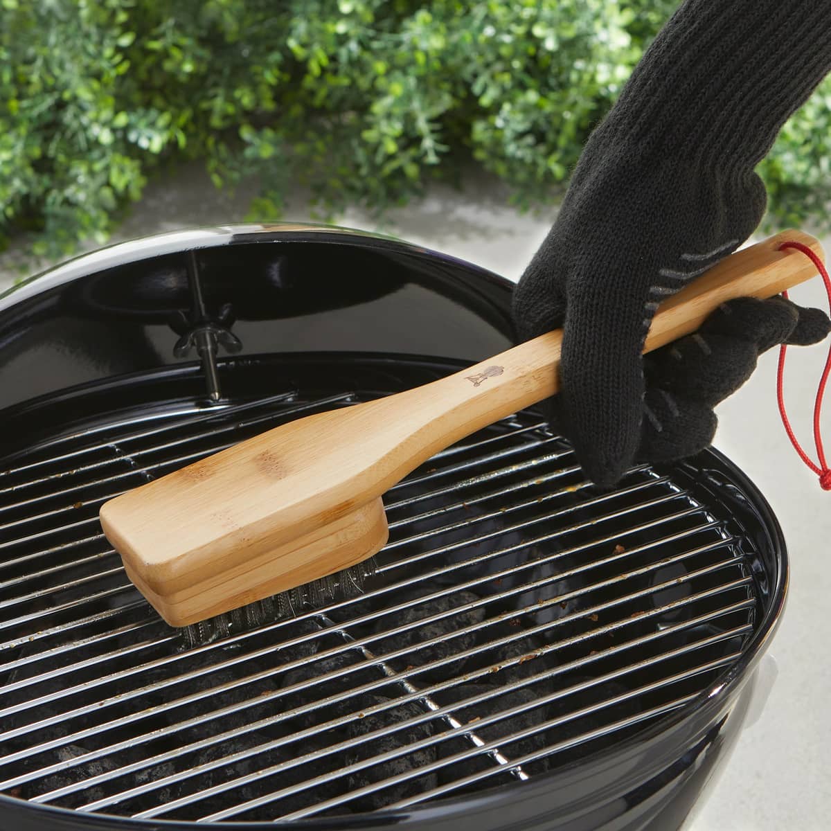 Grillbørste, 30 cm., bambus