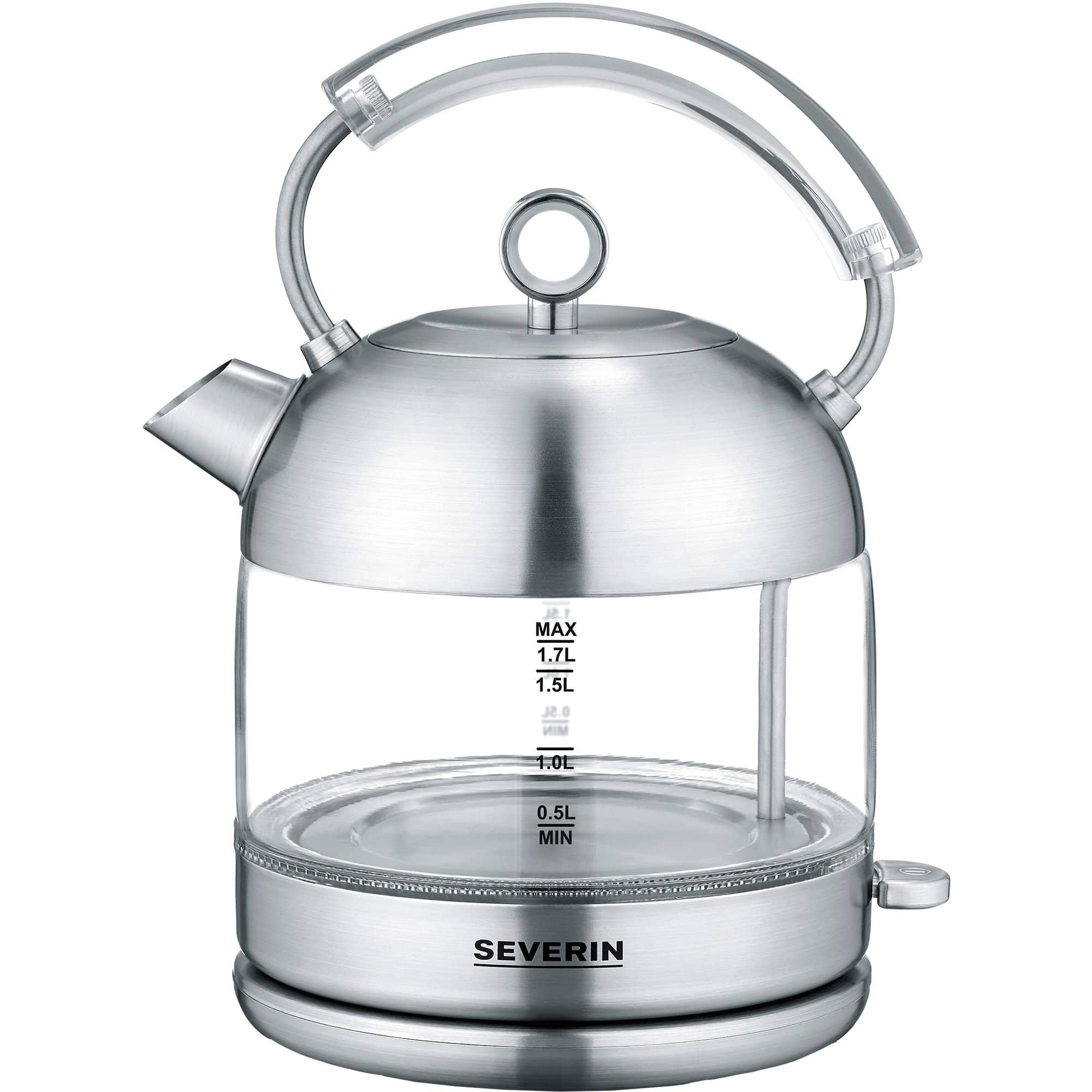 Produktfoto för Severin Retro vattenkokare 1,7 liter, glas