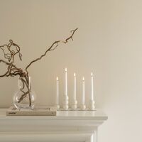Lykke LED adventtikynttelikkö, valkoinen