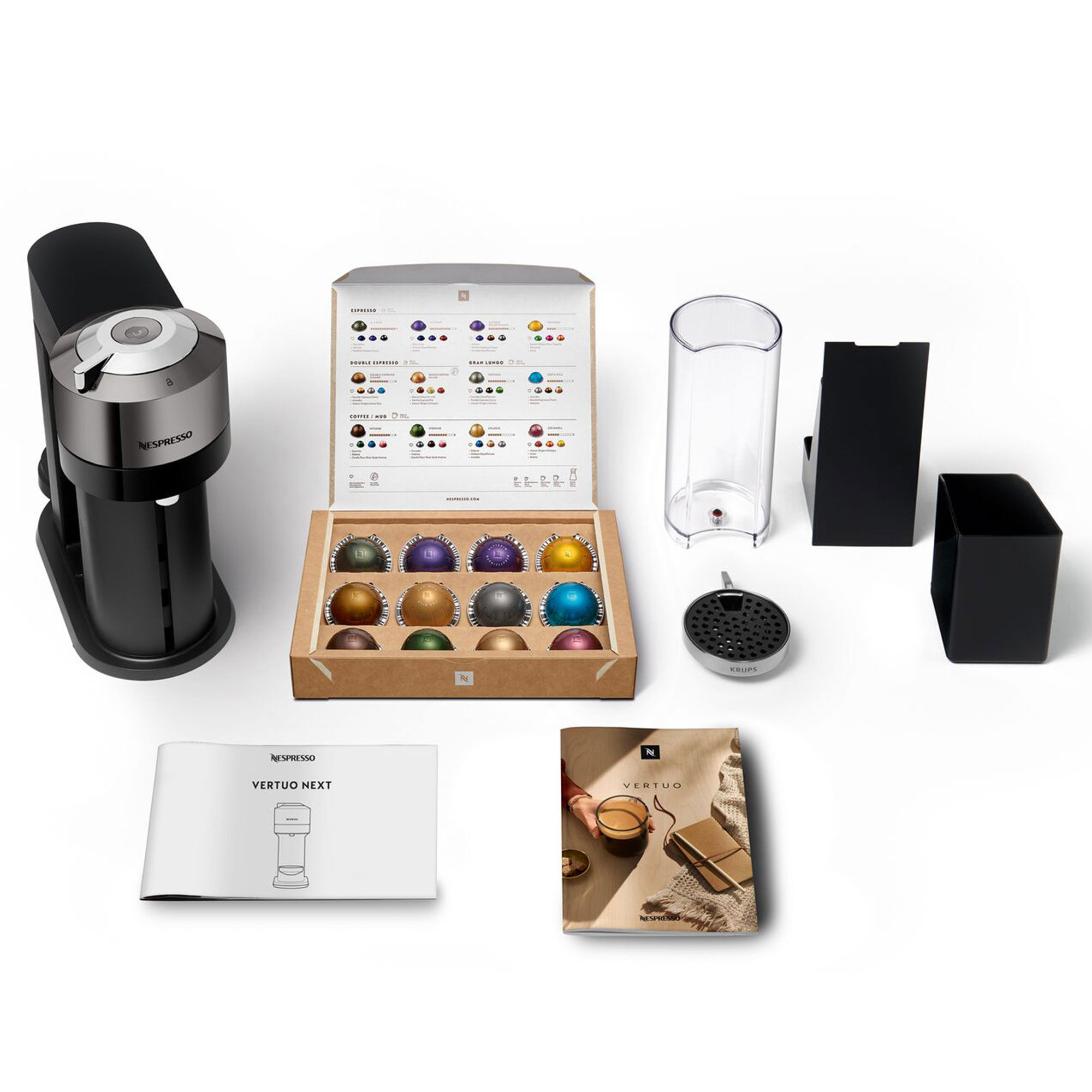 Nespresso by Sage SNV 540 Vertuo Next Deluxe kapselmaskin, krom