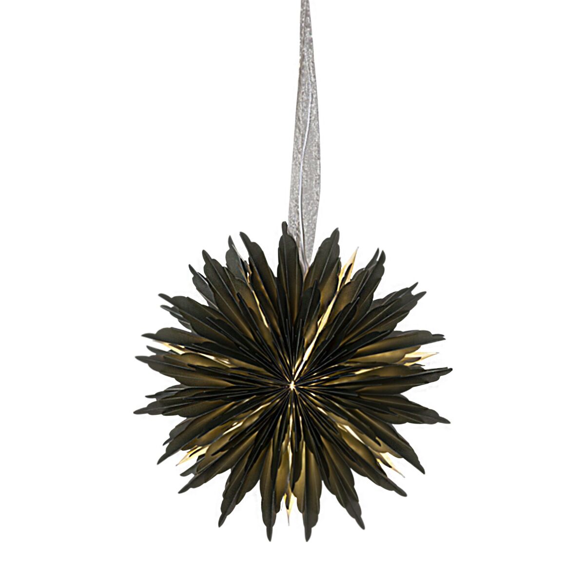 Dis pappersstjärna, grön, 40 cm