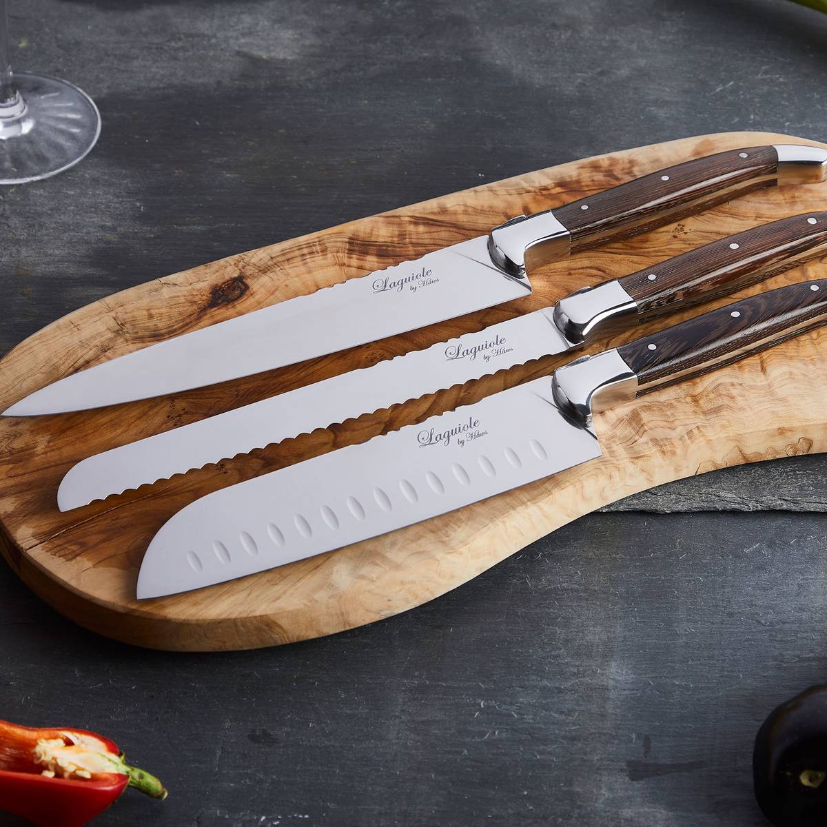 Knivset 3 delar, Wengé