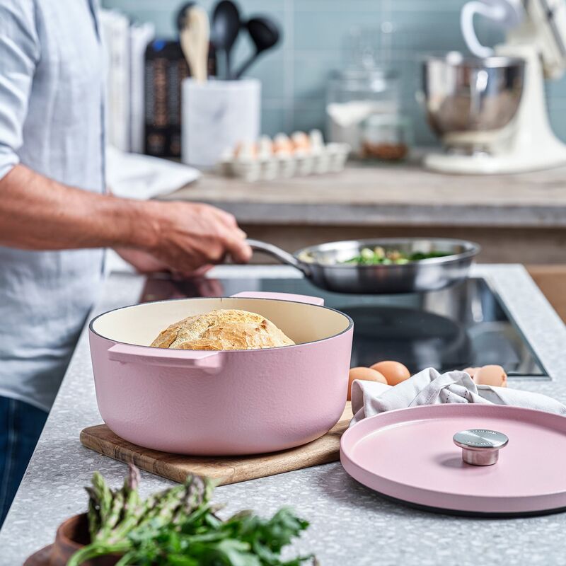 Støpejernsgryte 26 cm/5,2 liter, dried rose