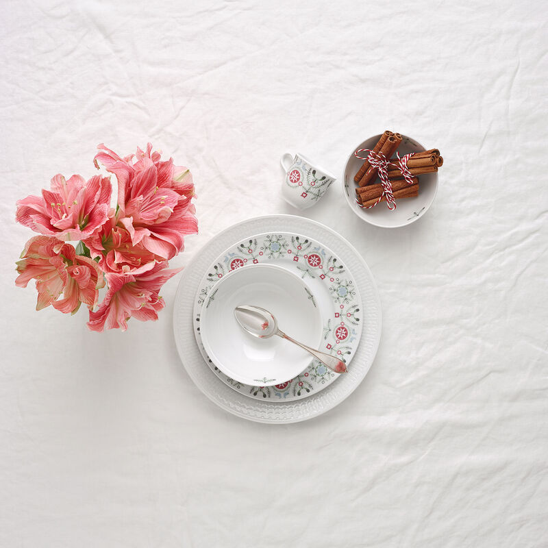 Swedish Grace -lautanen 17 cm valkoinen