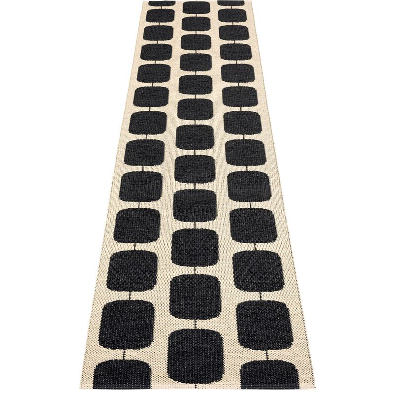 Matto Sten, 70 x 300 cm, black/cream