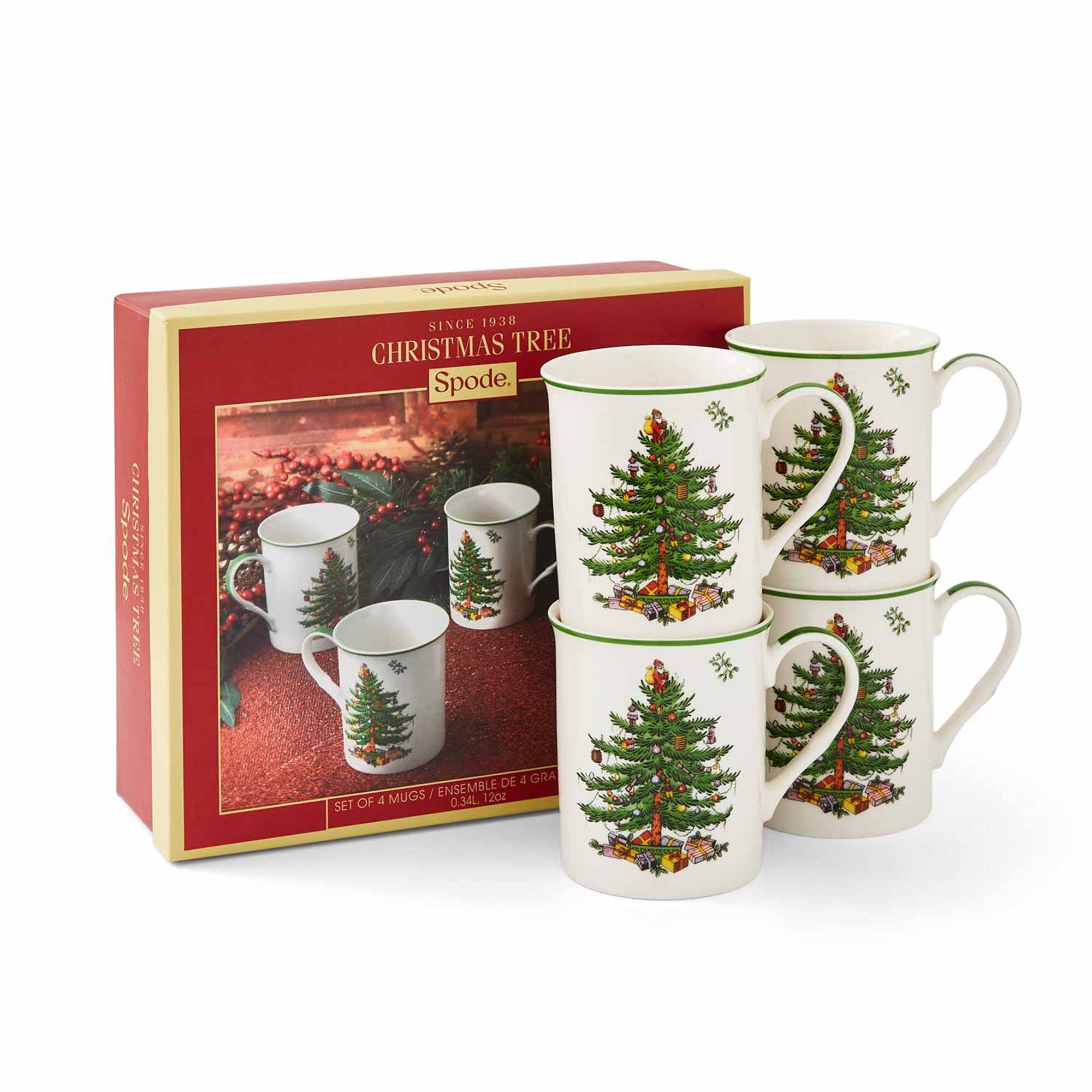 Alternativ bild 1 för Spode Christmas Tree mugg 4-pack