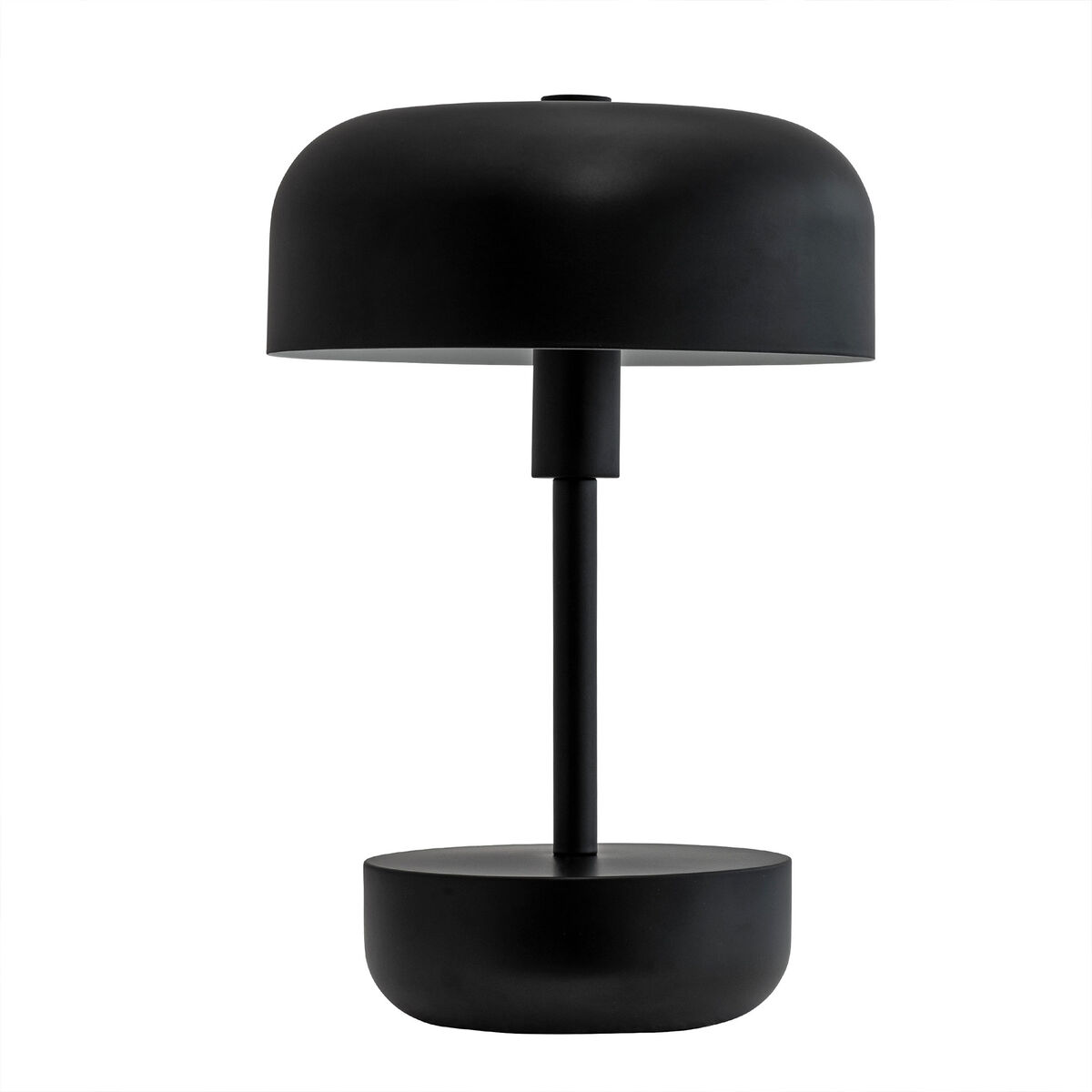 Haipot genopladelig LED bordlampe, sort
