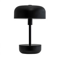 Haipot genopladelig LED bordlampe, sort