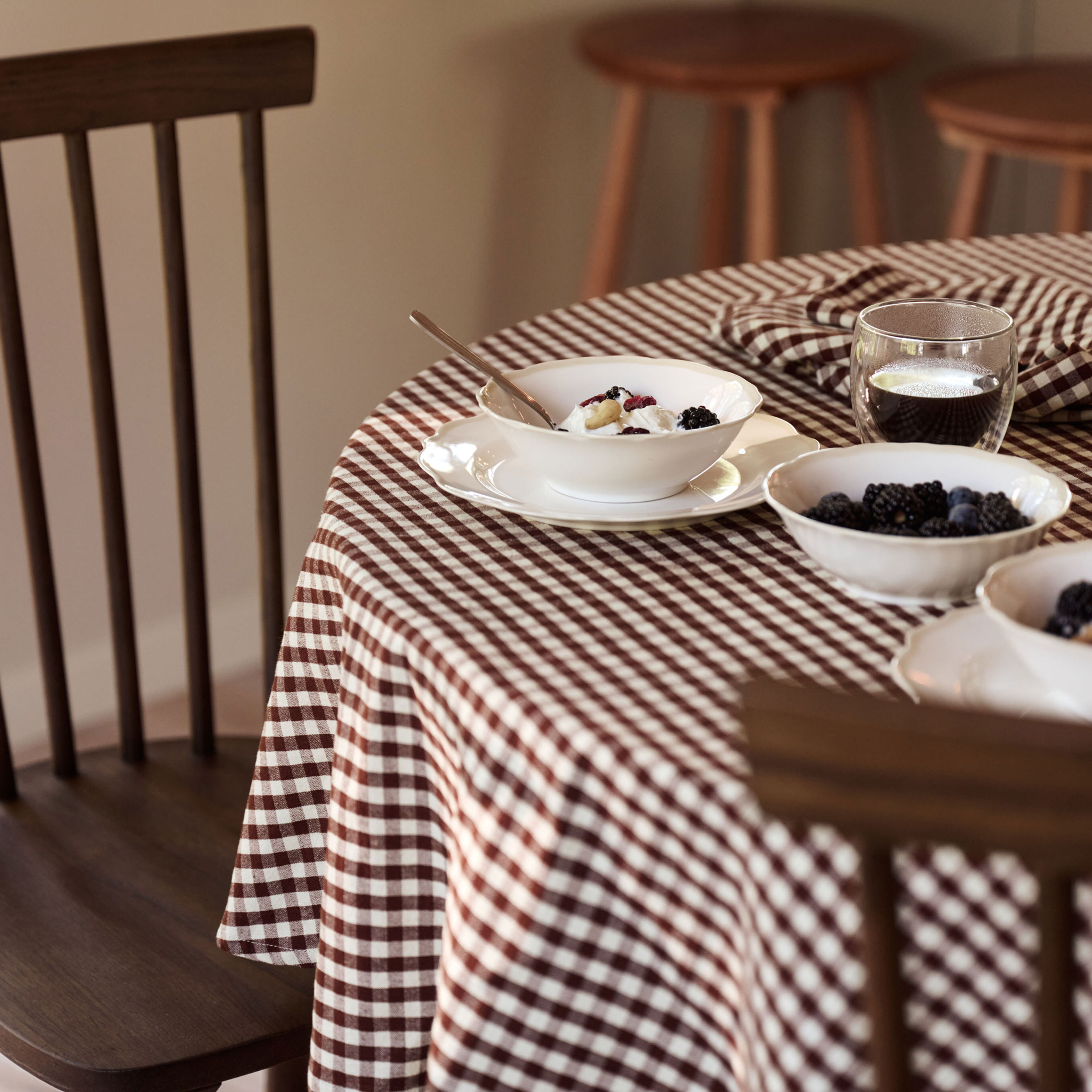 Oliva servett 45×45 cm 2-pack, brun