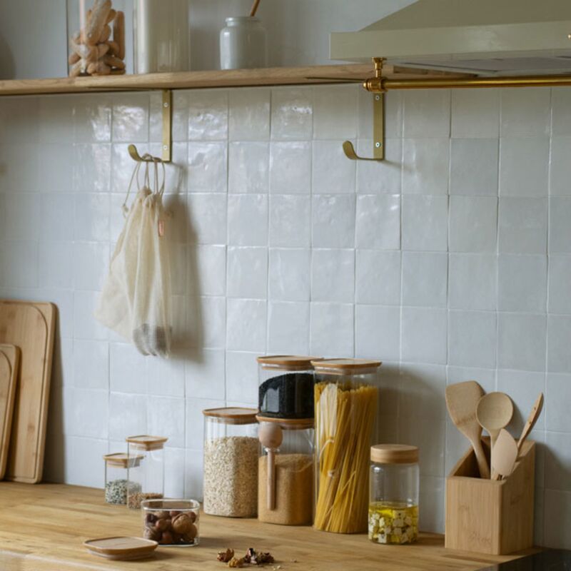 Lasipurkki bambukannella 260 cl