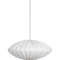 Ellipse taklampa, 80 cm, linne, vit