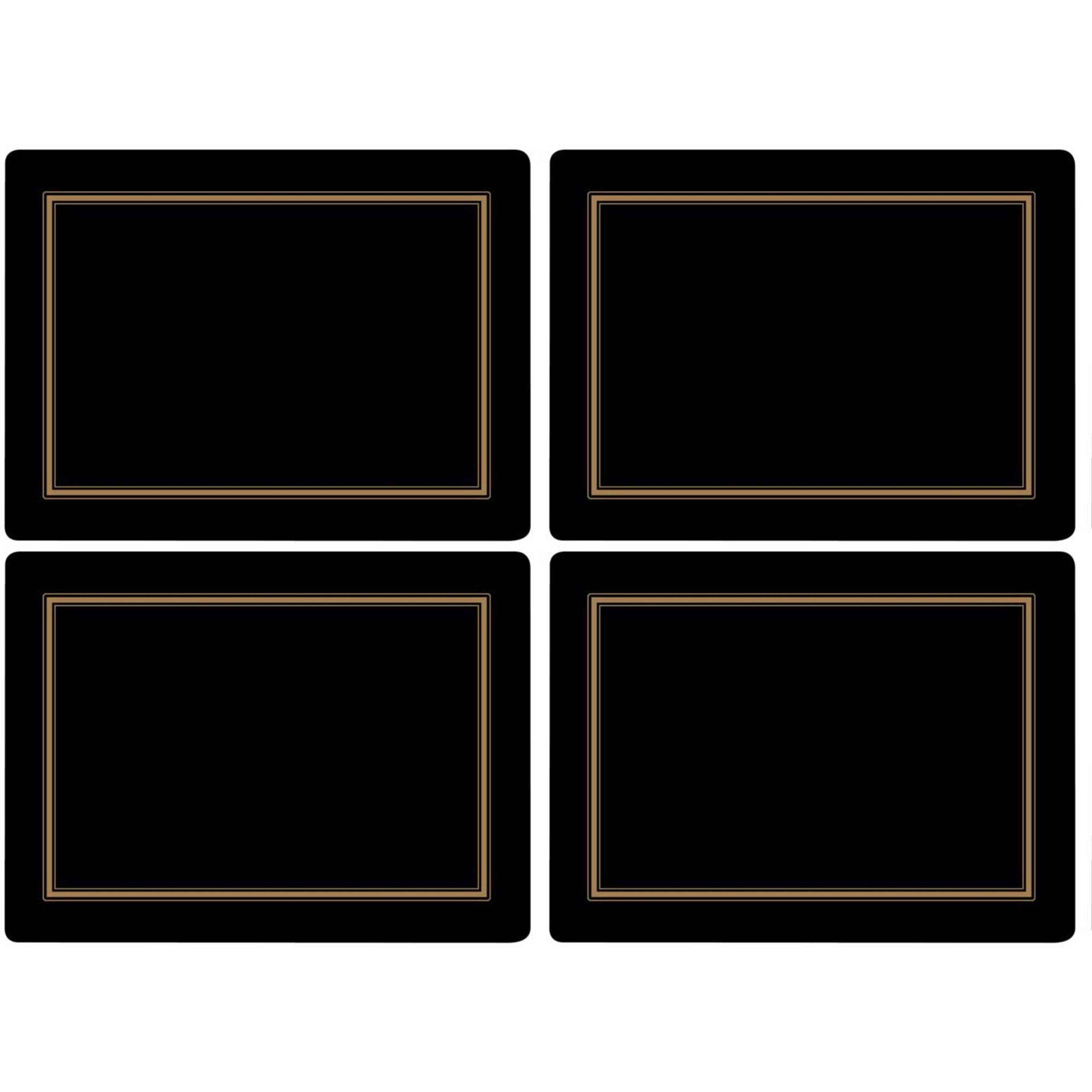 Classic Bordsunderlägg Svart 4 st