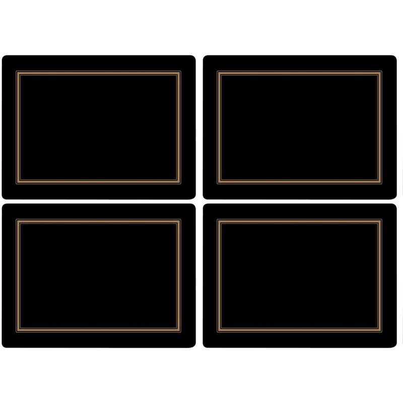 Classic Bordsunderlägg Svart 4 st