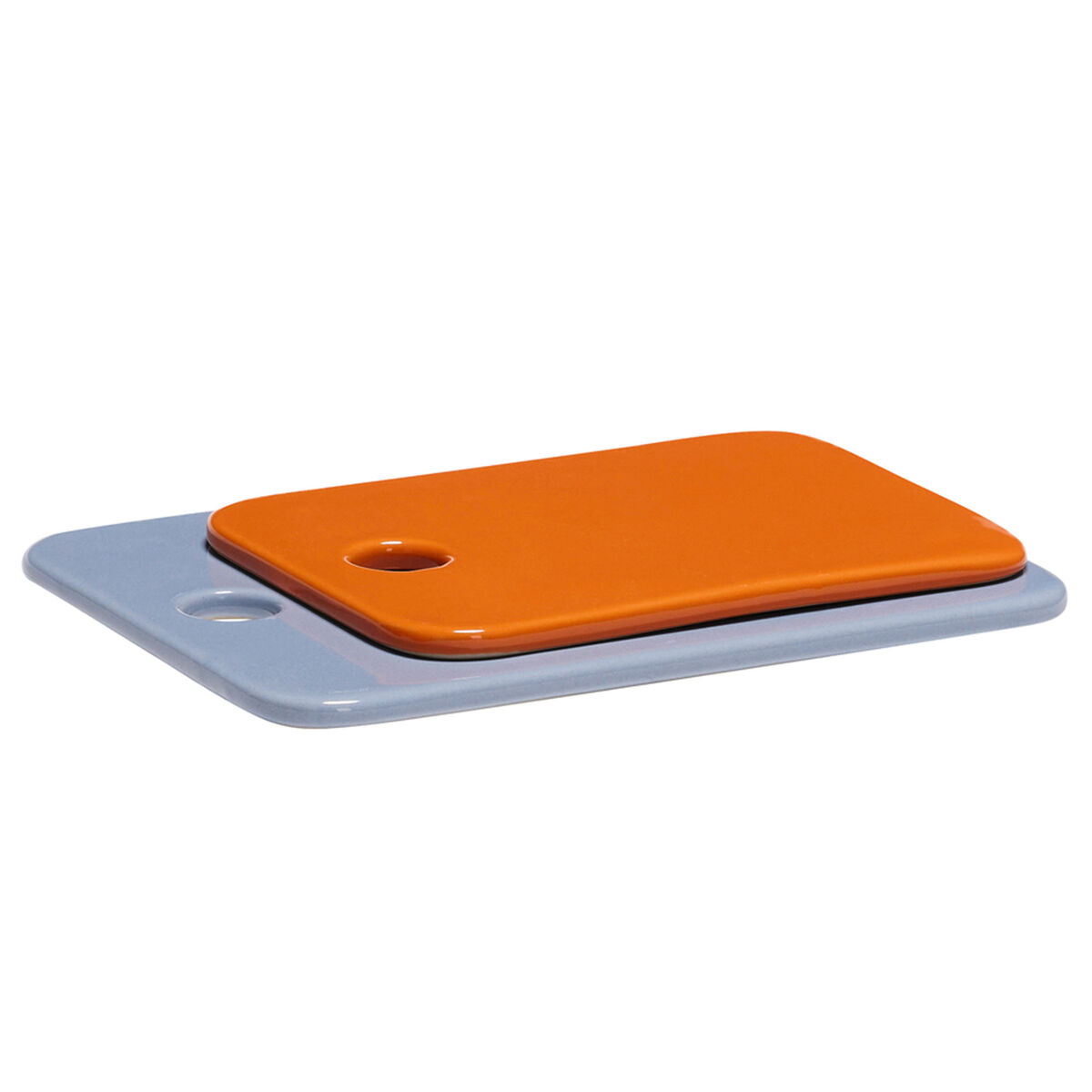 Hübsch Amare Smørplatter, lyseblå/orange