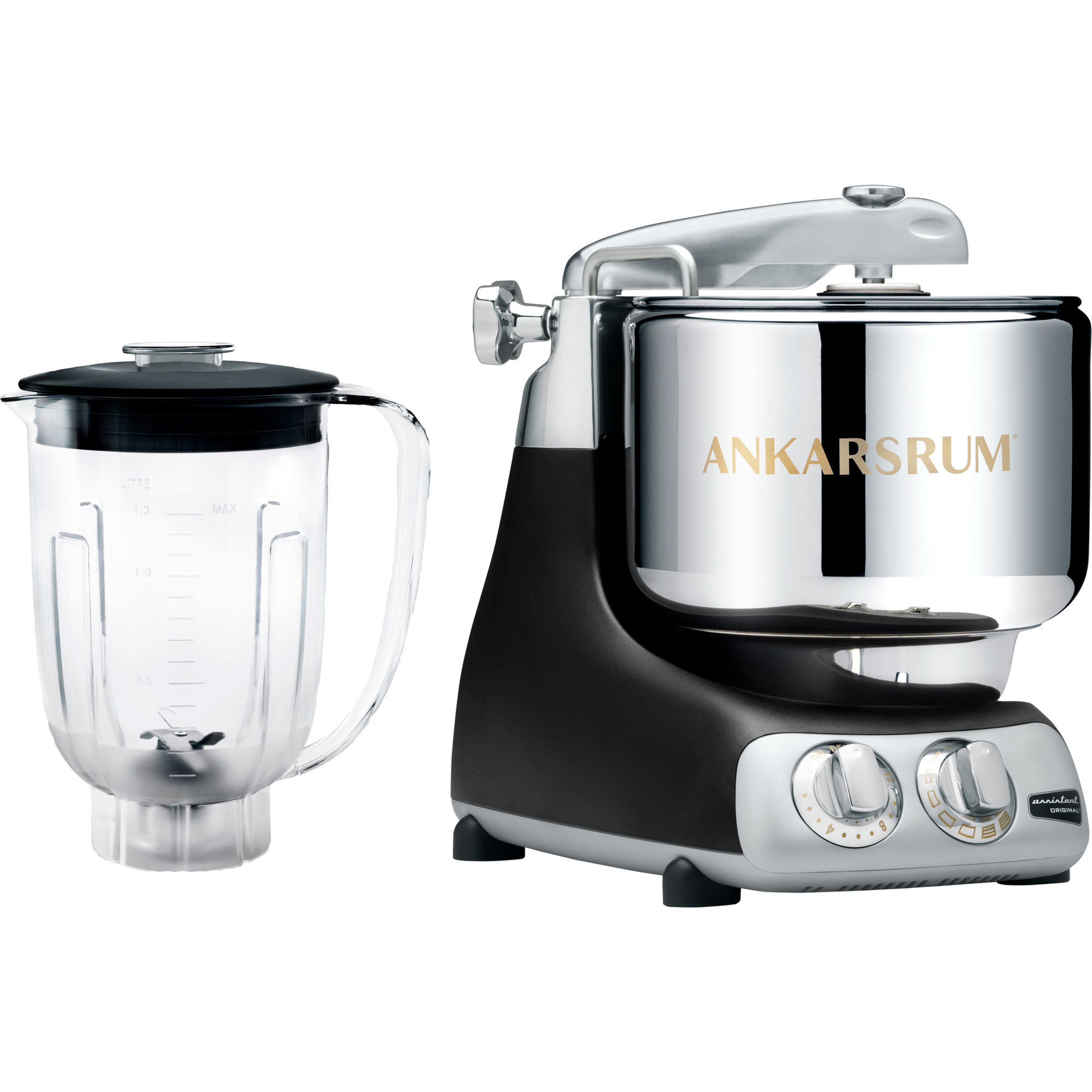 AKM 6230 köksmaskin + blender, svart
