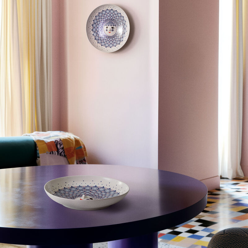 Bjørn Wiinblad Olga fat 33 cm, blå