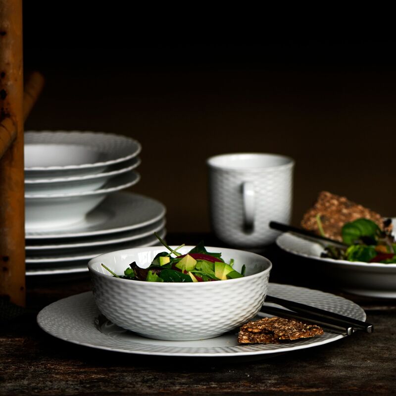 Basket bolle 23 cm, 60 cl, hvit