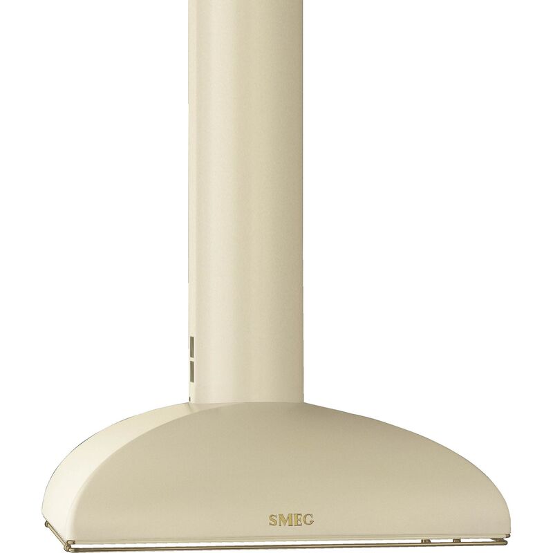 KS89POE 90 cm Colonial Väggmonterad Fläkt, Creme/Antik Mässing