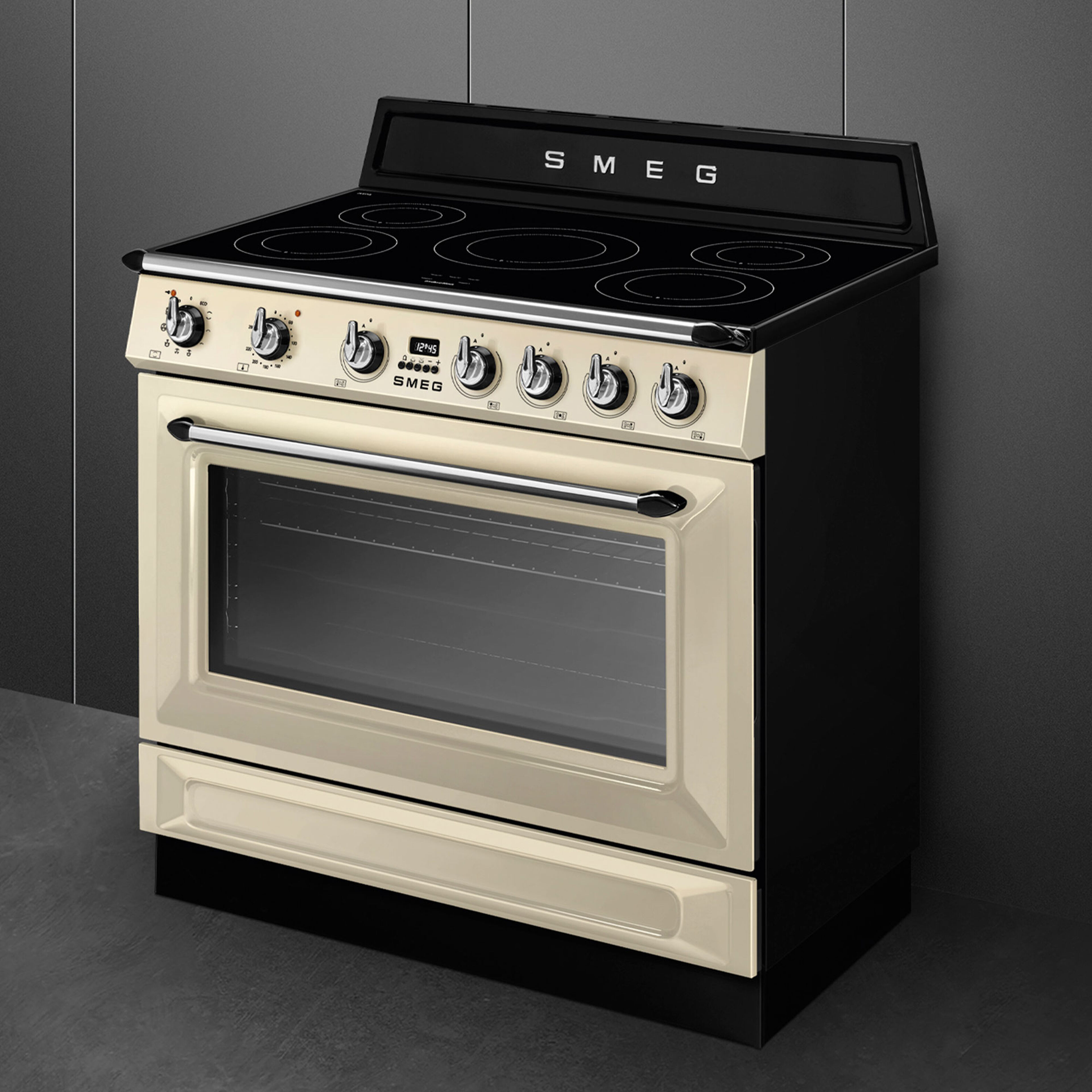 TR90IPP Victoria induktionskomfur med pyrolyse 90 cm, creme