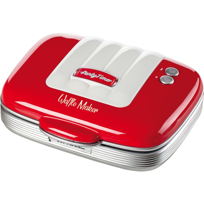 Party Time -vohvelirauta, punainen