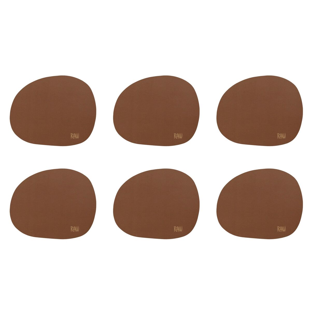 RAW glassbrikker silikon 6-pakning, mocca