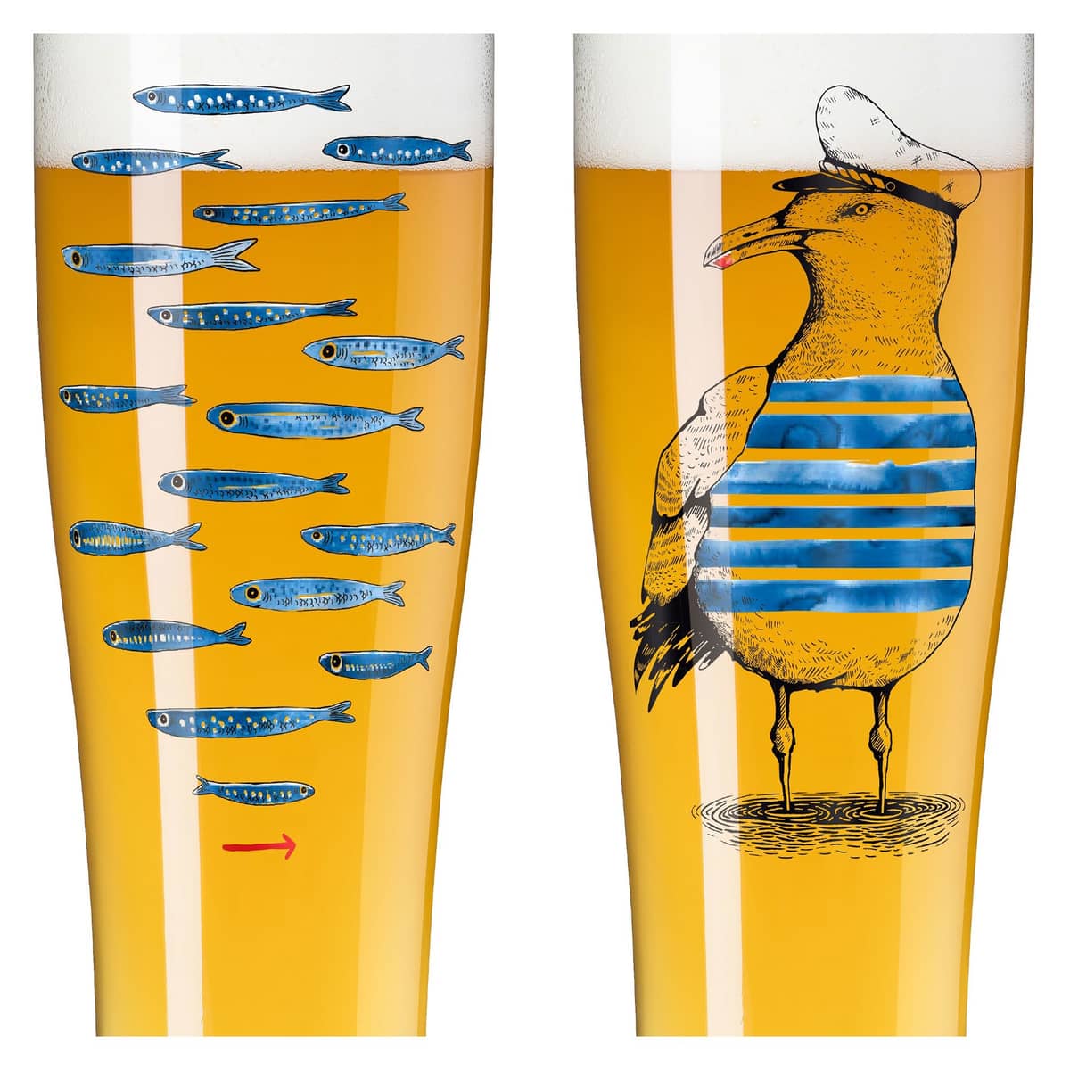 Brauchzeit ølglass, 2 stk, #13&14