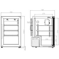 Outdoor Collection fristående ölkylskåp 63 liter, svart