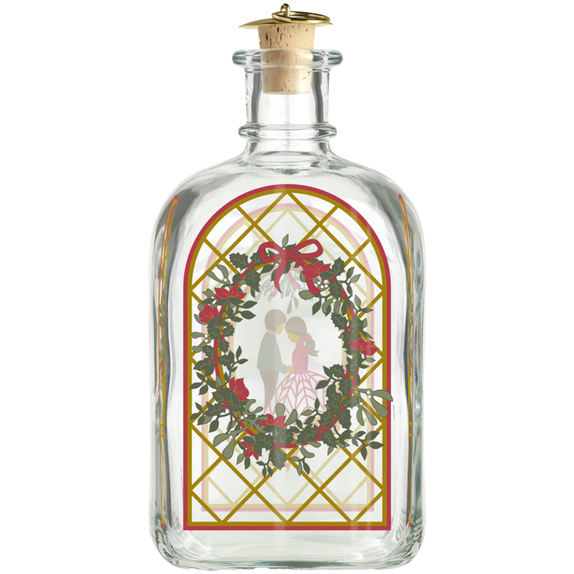 Holmegaard Julesnapseflaske 2025 73 cl, multi