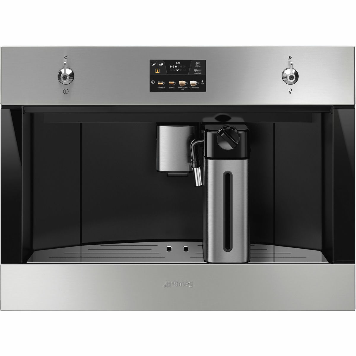 60 cm indbygget kaffemaskine i rustfrit stål