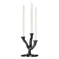 Ava lysestake, antique dark grey