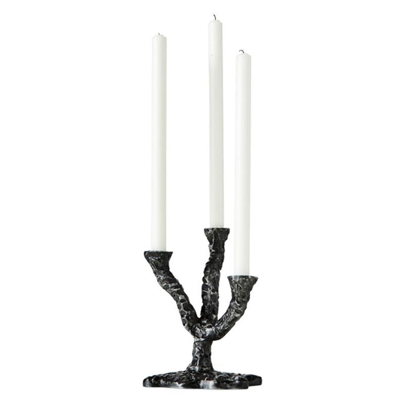 Ava ljusstake, antique dark grey