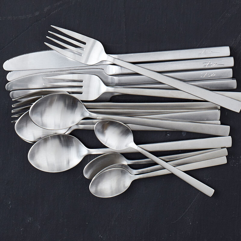 Ruokailuvälineet, 16 osaa - matta teräs