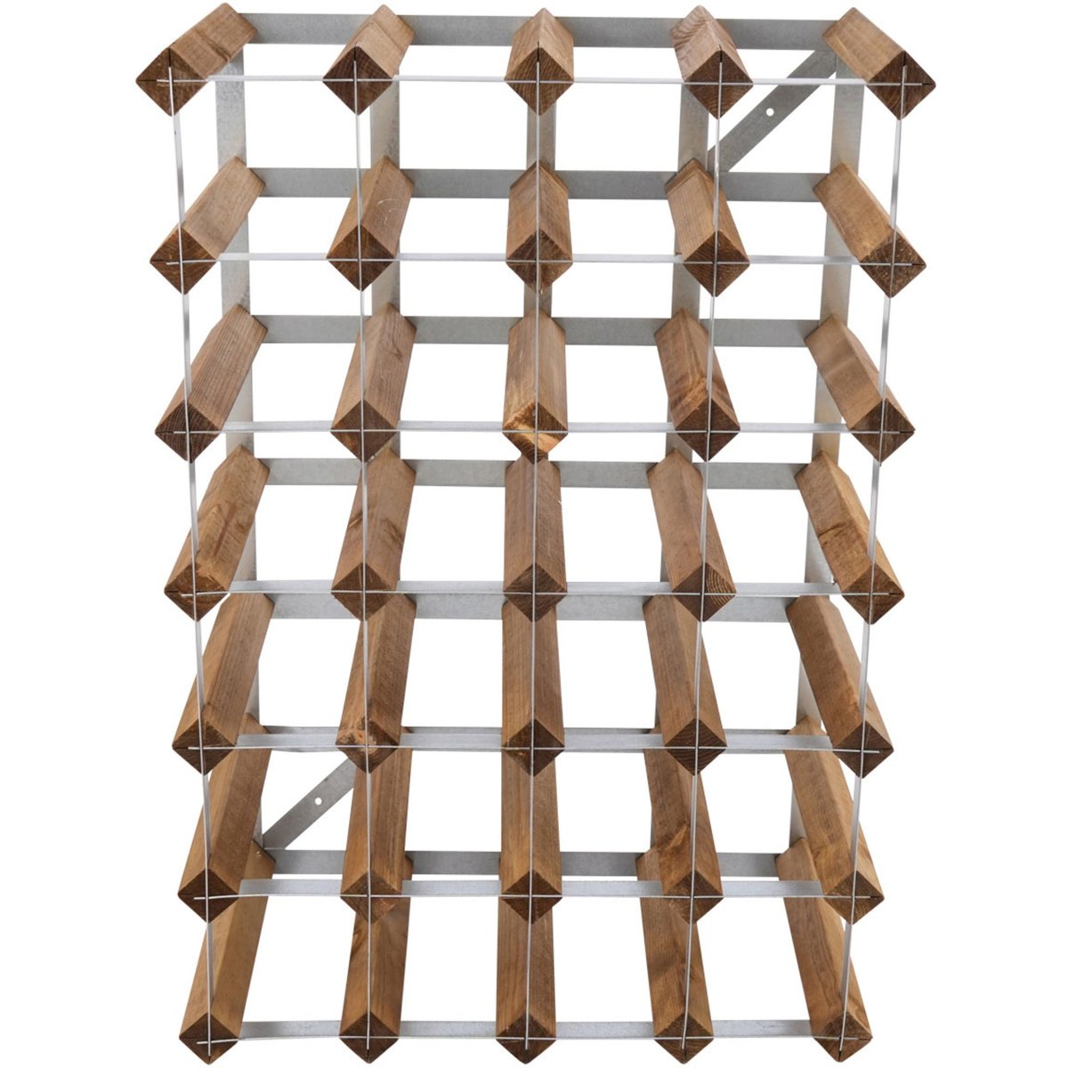 Vinstativ Påbyggingsbart 30 flasker Light Oak