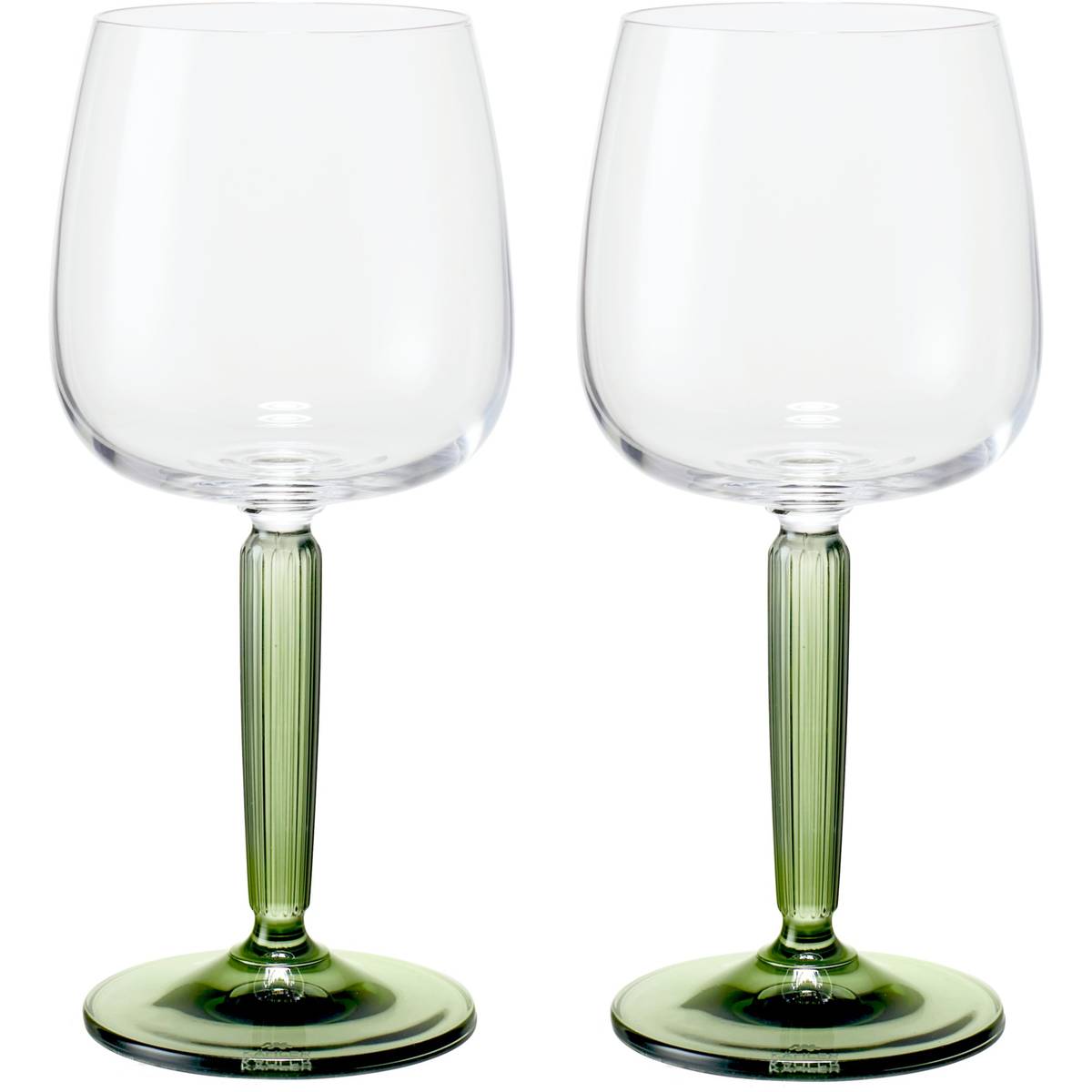 Hammershøi vitvinsglas, 35 cl, Ø 8,5 cm, 2 st, grön