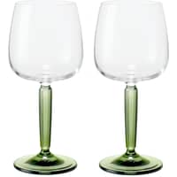 Hammershøi vitvinsglas, 35 cl, Ø 8,5 cm, 2 st, grön