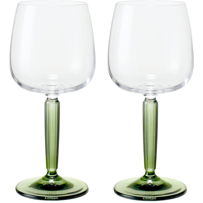 Hammershøi hvitvinsglass 35 cl Ø 8,5 cm 2 stk, grønn