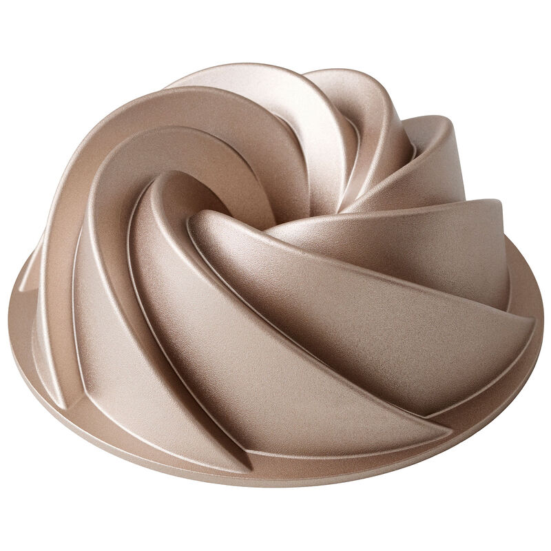 Swirl sockerkaksform 24 cm, rose gold
