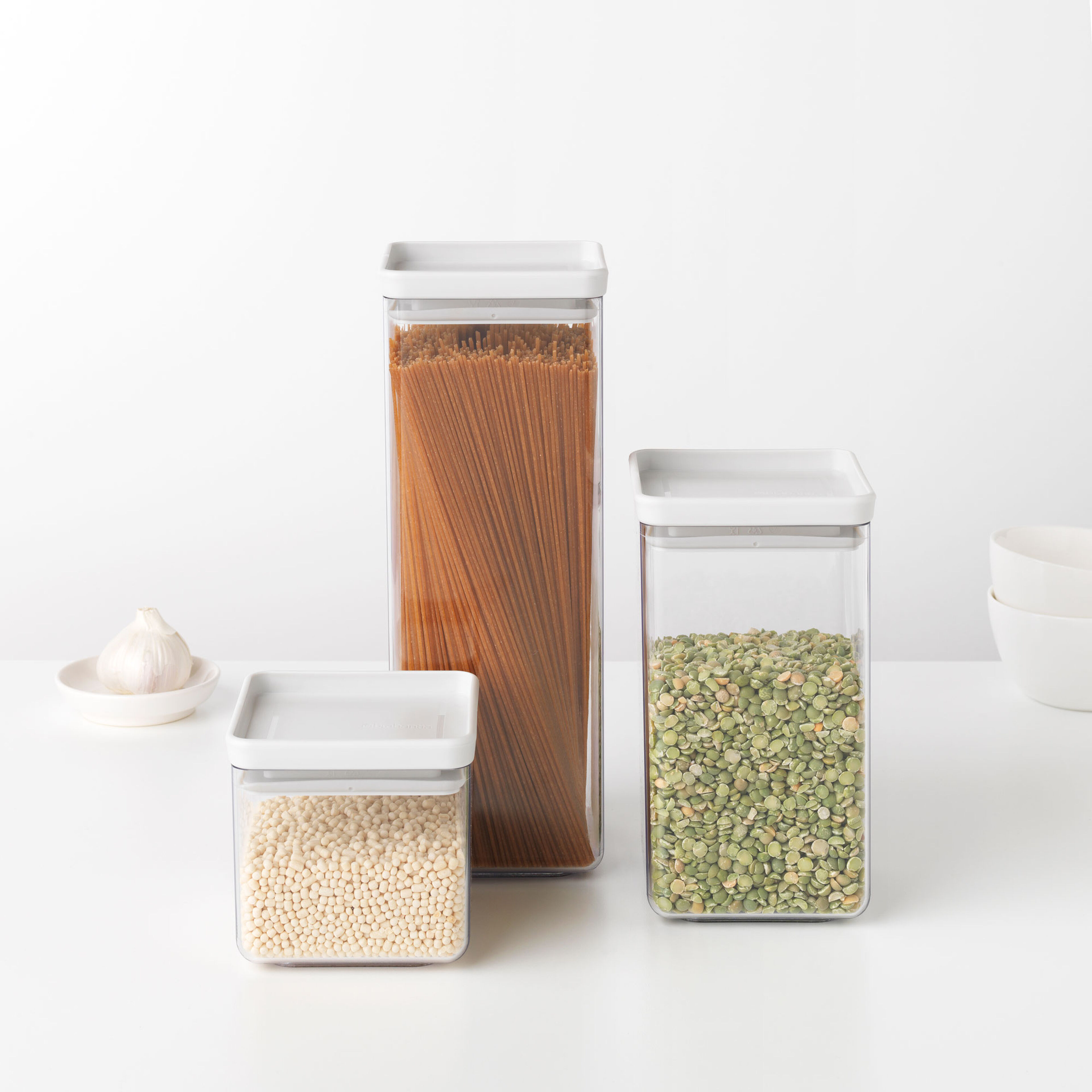 TASTY+ Oppbevaringsboks Lys Grå 1,6L