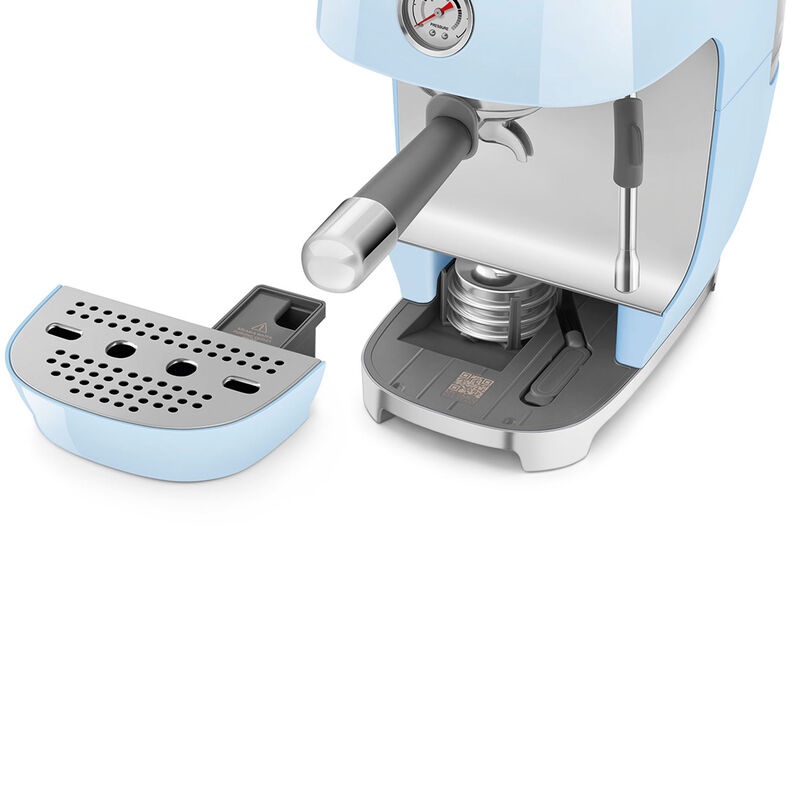 Espressomaskin med Cold Brew, pastellblå
