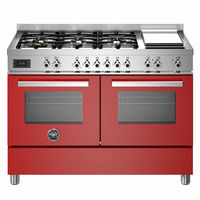 PRO126G2EROT Professional gaskomfur, 120 cm, rød