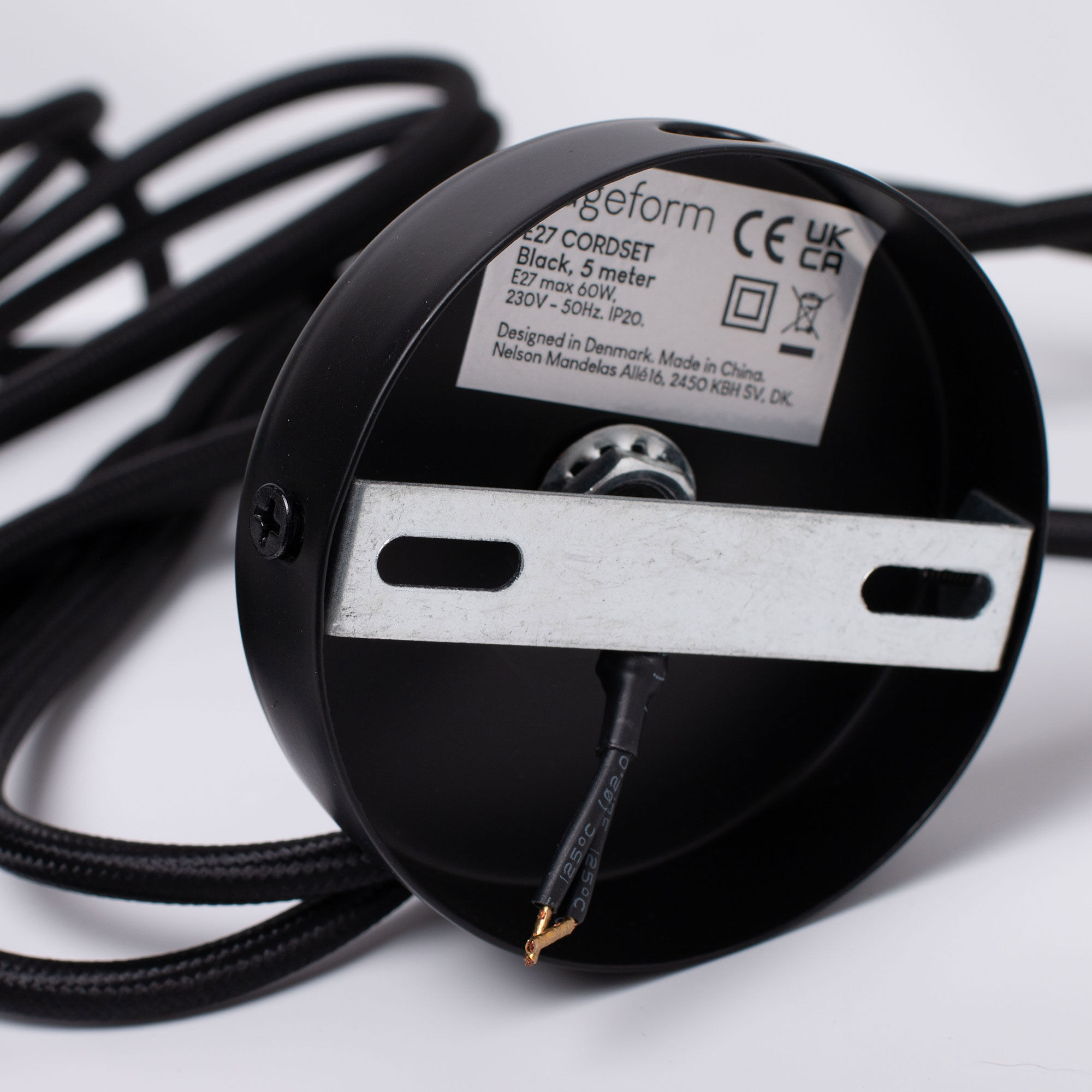 Edgeform E27 takledning 5 m, svart