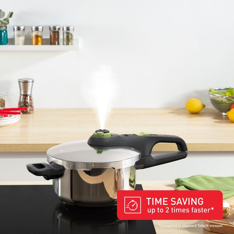 Secure Trendy tryckkokare inkl. ångkorg 6 liter