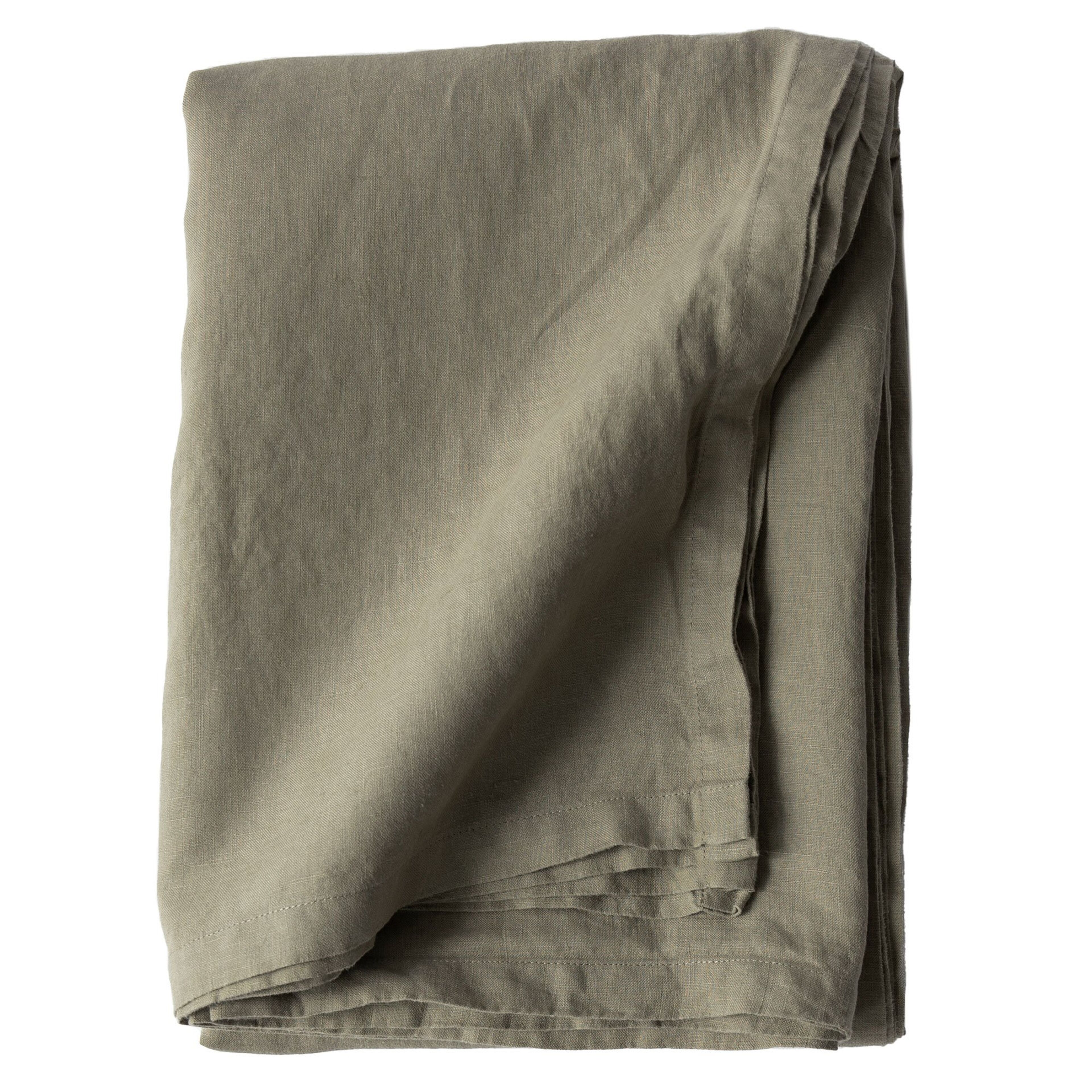 Bordsduk i linne 145x270 cm, olive