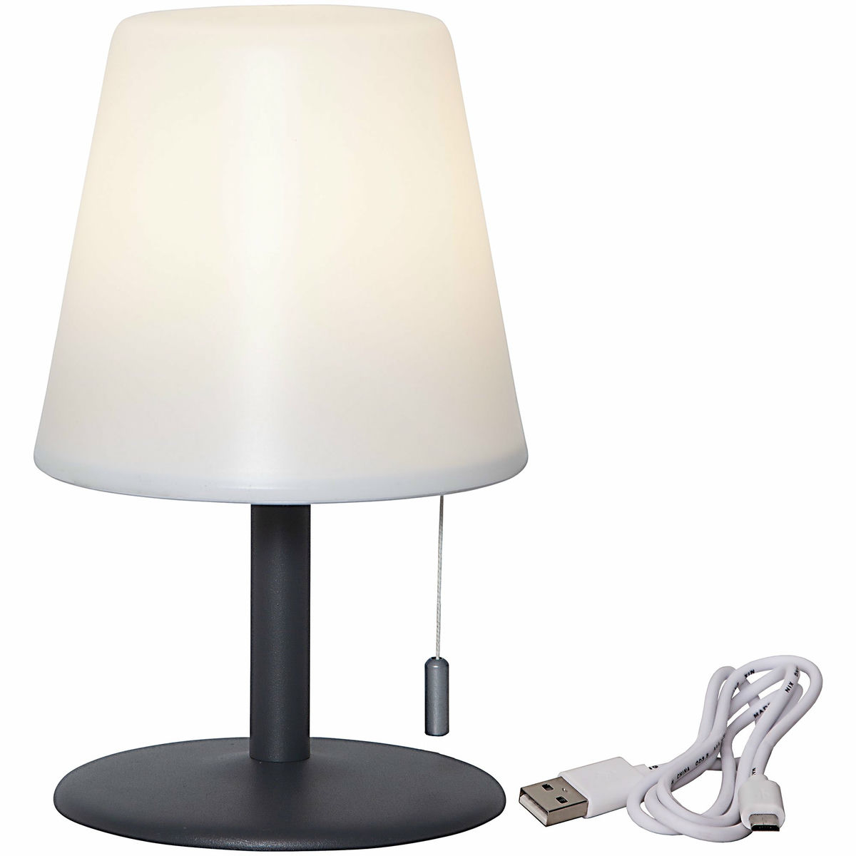 Bordslampa kreta 26,5 cm. för uteplats