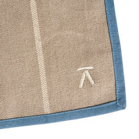 Dækkeserviet 50 x 36 cm, beige/blå