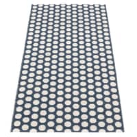 Noa gulvteppe 70 cm x 150 cm, dark blue/vanilla